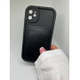 Чорний чохол з відділенням для карток на iPhone 11